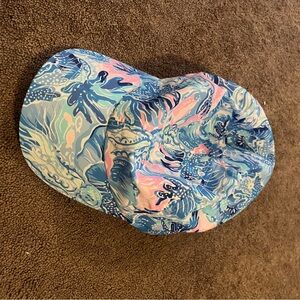 Lilly Pulitzer Blue and Pink Patterned Hat